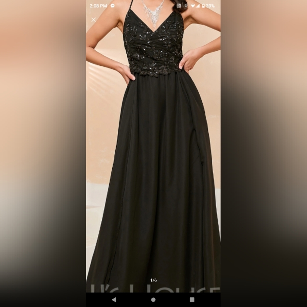Sexy sequined gown